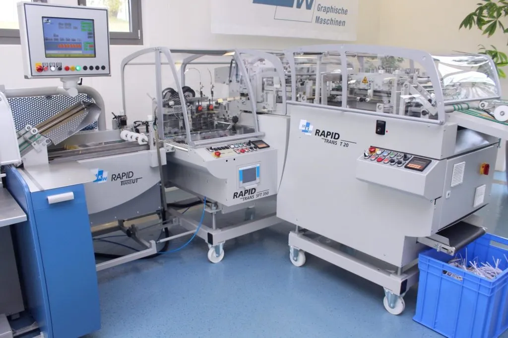 Factory Refurbished MKW 12 pocket TransRapid Collator with Bookletmaker for sale